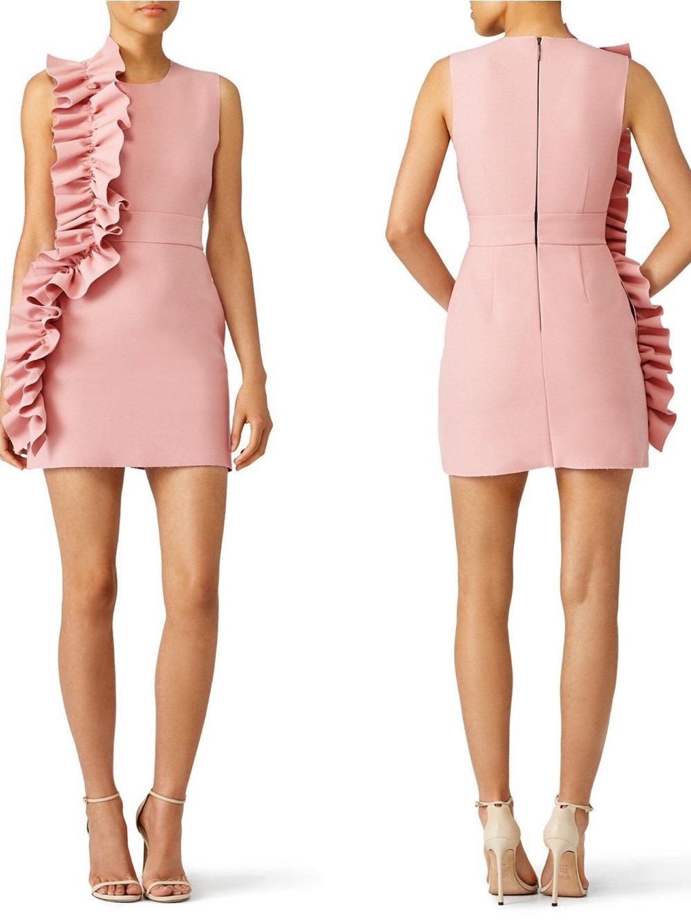 MSGM Pink Ruffle Mini Dress size 4